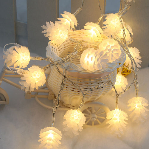 2.2M 20 LED Warm White Pinecone Lamp Fairy String Light for Party Wedding Christmas Home Room Decor Gift
